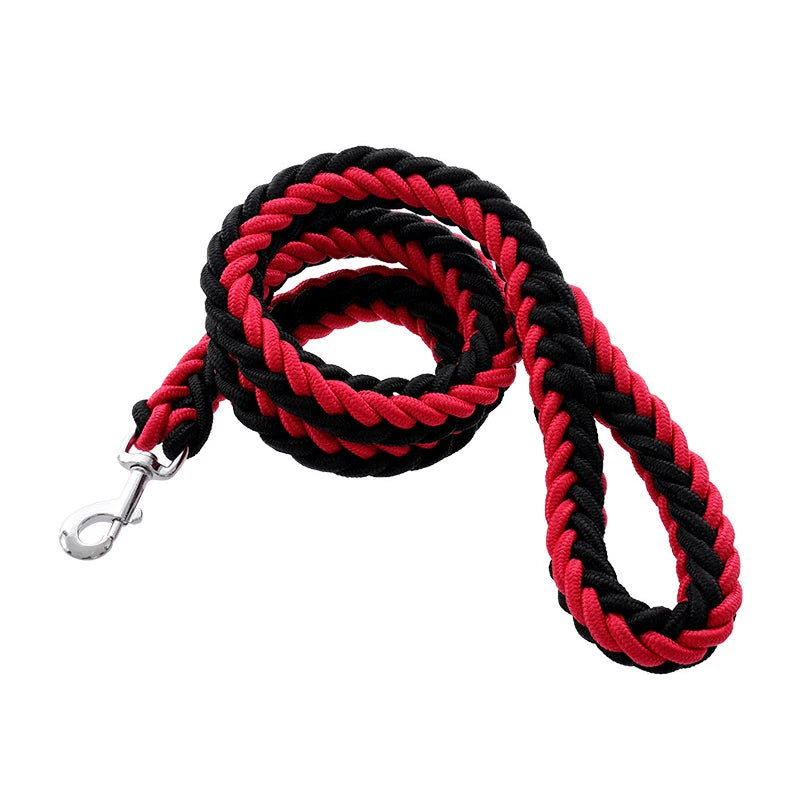 Robusto guinzaglio per cani di grossa taglia in Nylon per cani di taglia media corda rotonda per animali domestici robusta Bulldog Golden Retriever Pitbull catena di piombo forniture per animali domestici