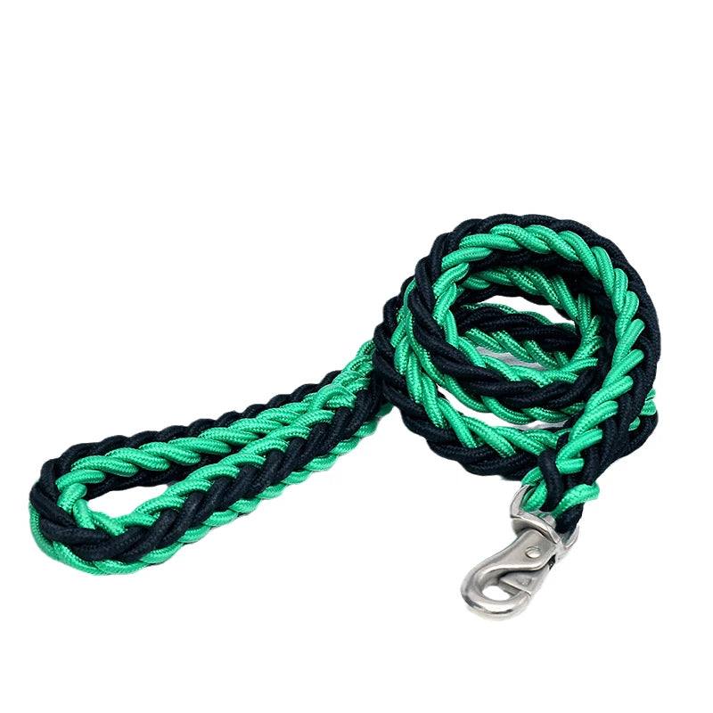 Robusto guinzaglio per cani di grossa taglia in Nylon per cani di taglia media corda rotonda per animali domestici robusta Bulldog Golden Retriever Pitbull catena di piombo forniture per animali domestici