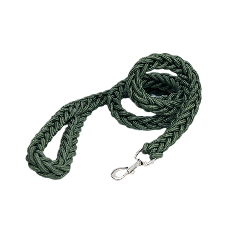 Robusto guinzaglio per cani di grossa taglia in Nylon per cani di taglia media corda rotonda per animali domestici robusta Bulldog Golden Retriever Pitbull catena di piombo forniture per animali domestici