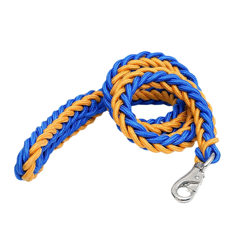 Robusto guinzaglio per cani di grossa taglia in Nylon per cani di taglia media corda rotonda per animali domestici robusta Bulldog Golden Retriever Pitbull catena di piombo forniture per animali domestici