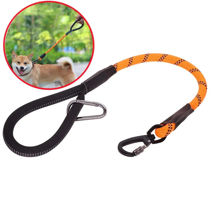 Guinzaglio per cani Guinzaglio per cani corto Guinzagli in un solo passaggio per cani che camminano Maniglia comoda Guinzagli per cani Corde da addestramento Catena riflettente per animali domestici