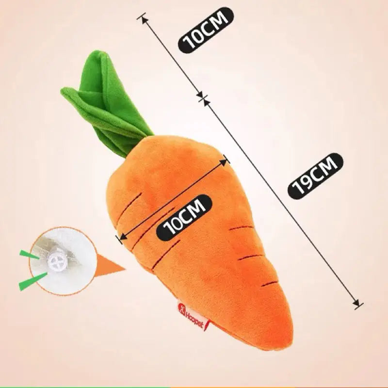 Giocattolo per cani Carota per animali domestici Peluche Giocattolo da masticare per verdure per cani di taglia piccola, media e grande Suono universale per animali domestici che gioca Accessori per animali domestici