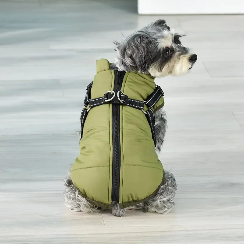 Vestiti per cani da compagnia Giacca invernale super calda Cappotto in cotone più spesso impermeabile per cani di piccola taglia e media Cucciolo di Yorkshire Outfit
