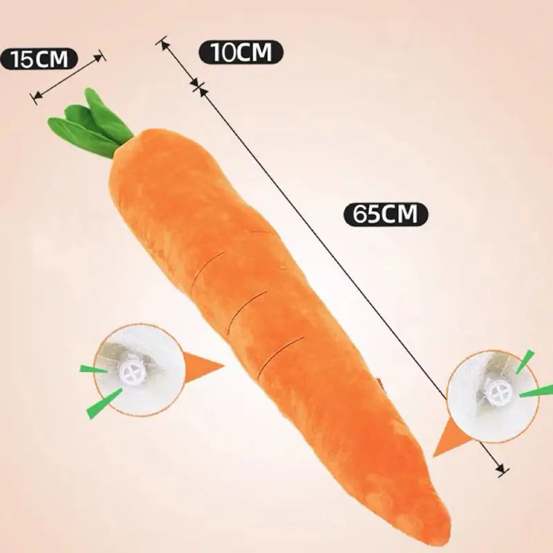 Giocattolo per cani Carota per animali domestici Peluche Giocattolo da masticare per verdure per cani di taglia piccola, media e grande Suono universale per animali domestici che gioca Accessori per animali domestici