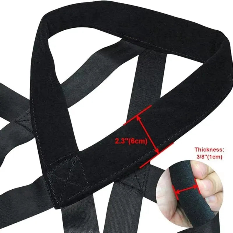 Guinzaglio da addestramento per cani da lavoro di grandi dimensioni Cintura di sicurezza per slitta per addestramento al comportamento Guinzaglio per cani durevole per gli appassionati di slitte per cani