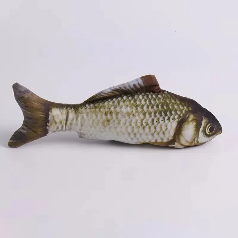 20/30/40 Creativo Giocattolo Del Gatto 3d Pesce Simulazione Morbido Peluche Anti-Mordere Erba Gatta Interazione Da Masticare Gatto Finto Pesce Giocattolo Accessori Per Animali Domestici