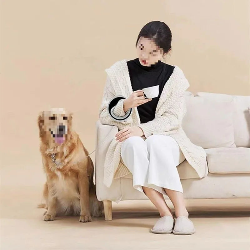 Guinzaglio per cani retrattile automatico da 2,5 m Corda di trazione circolare Mani libere per trattore per animali domestici Guinzaglio leggero a prova di esplosione