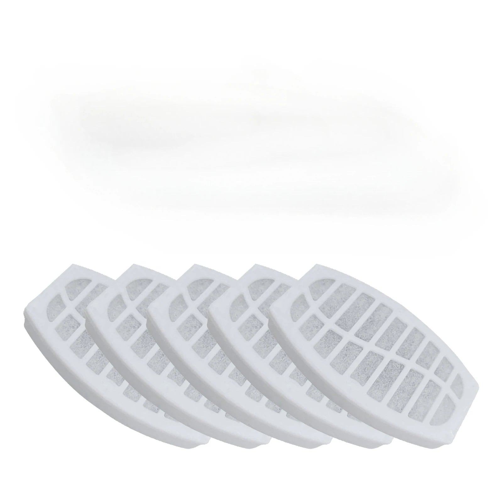 10 pezzi di ricambio per filtri a carbone attivo sostituiti per filtri per fontane potabili per gatti per distributori di fontane rotonde per cani da compagnia