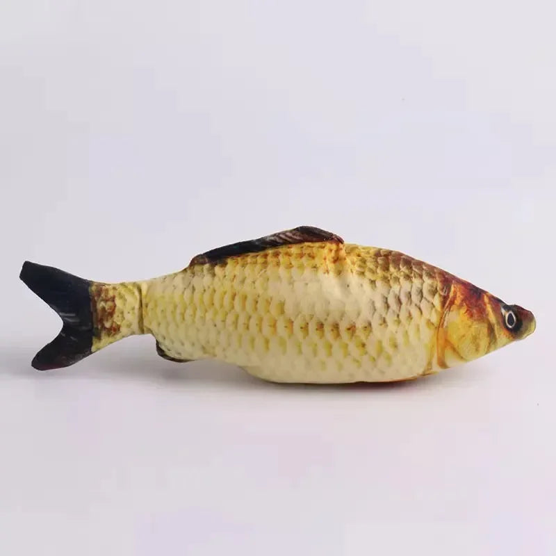20/30/40 Creativo Giocattolo Del Gatto 3d Pesce Simulazione Morbido Peluche Anti-Mordere Erba Gatta Interazione Da Masticare Gatto Finto Pesce Giocattolo Accessori Per Animali Domestici