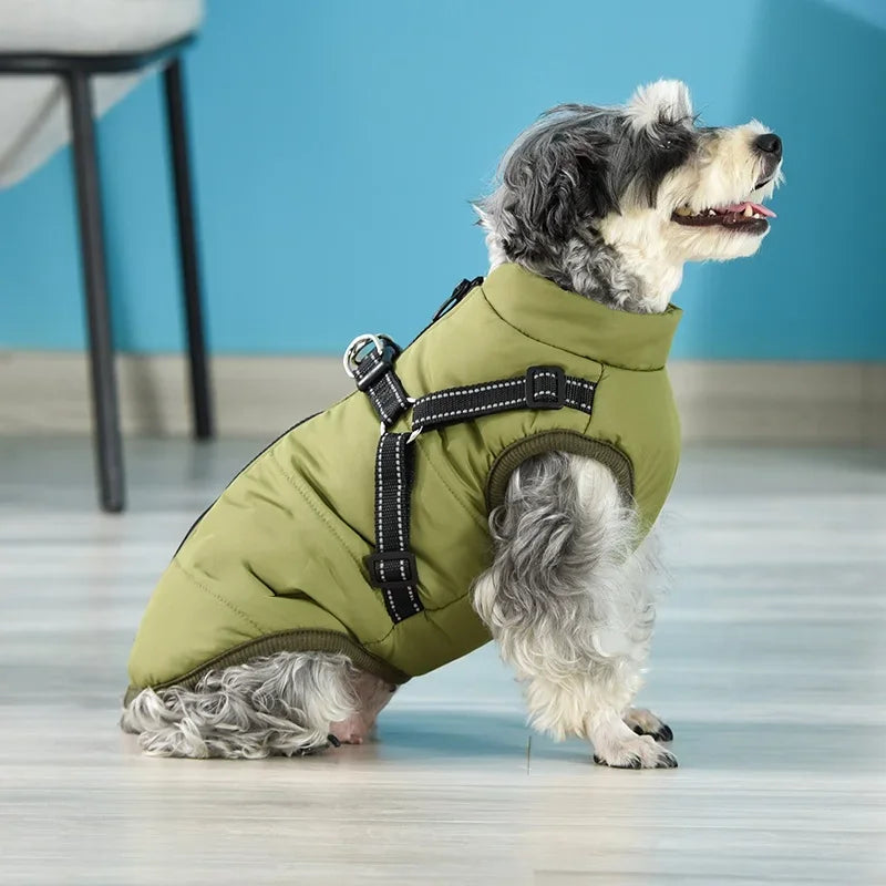 Vestiti per cani da compagnia Giacca invernale super calda Cappotto in cotone più spesso impermeabile per cani di piccola taglia e media Cucciolo di Yorkshire Outfit