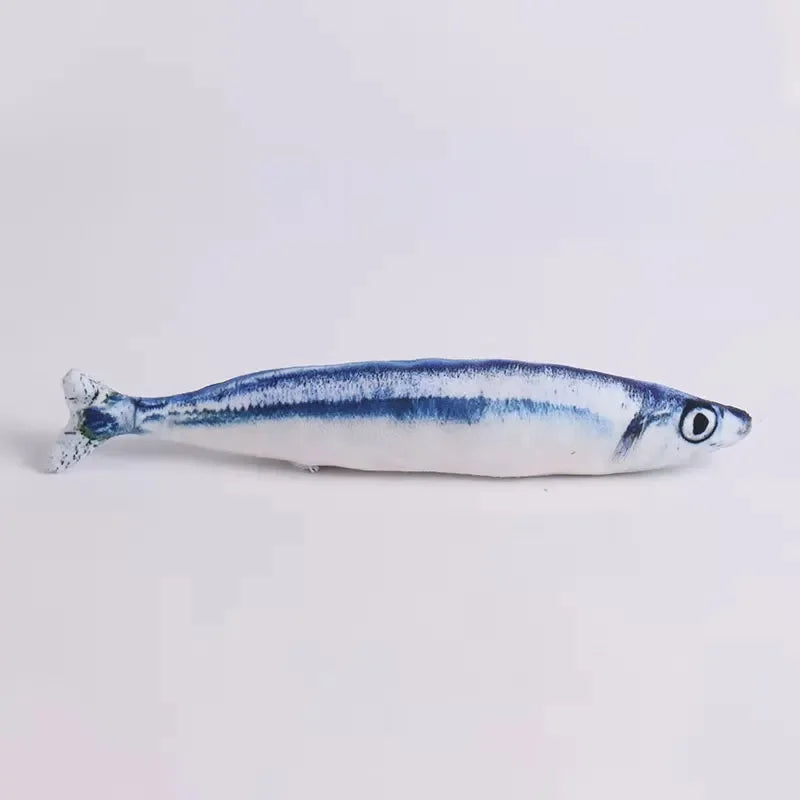 20/30/40 Creativo Giocattolo Del Gatto 3d Pesce Simulazione Morbido Peluche Anti-Mordere Erba Gatta Interazione Da Masticare Gatto Finto Pesce Giocattolo Accessori Per Animali Domestici